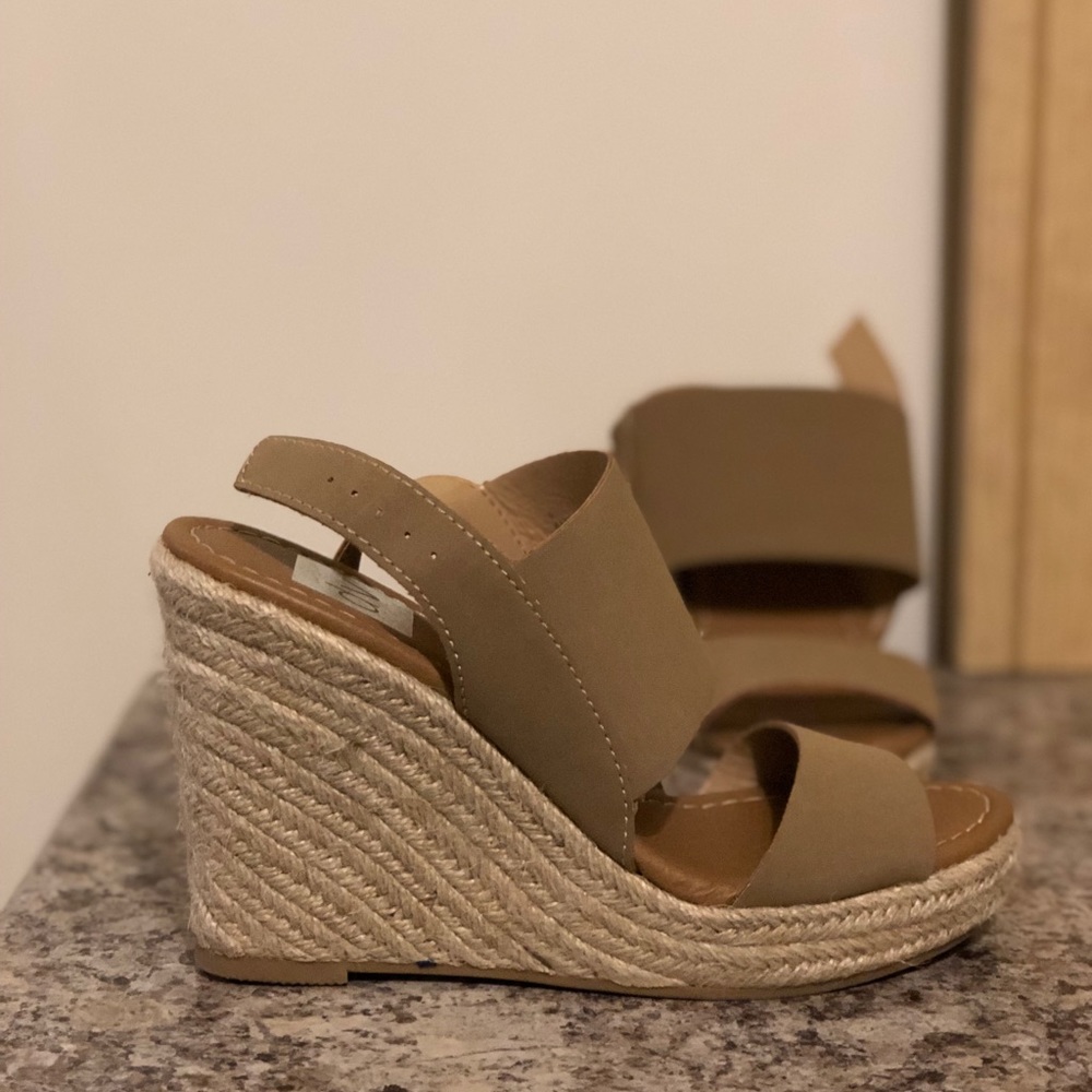 Never Worn Nude Wedges
